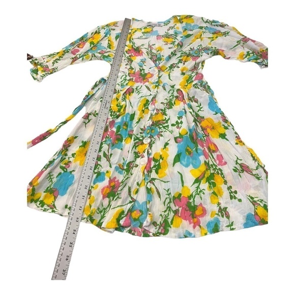 Faithfull the Brand Caliente Floral Print Mini Dress Size 6 - Picture 12 of 15